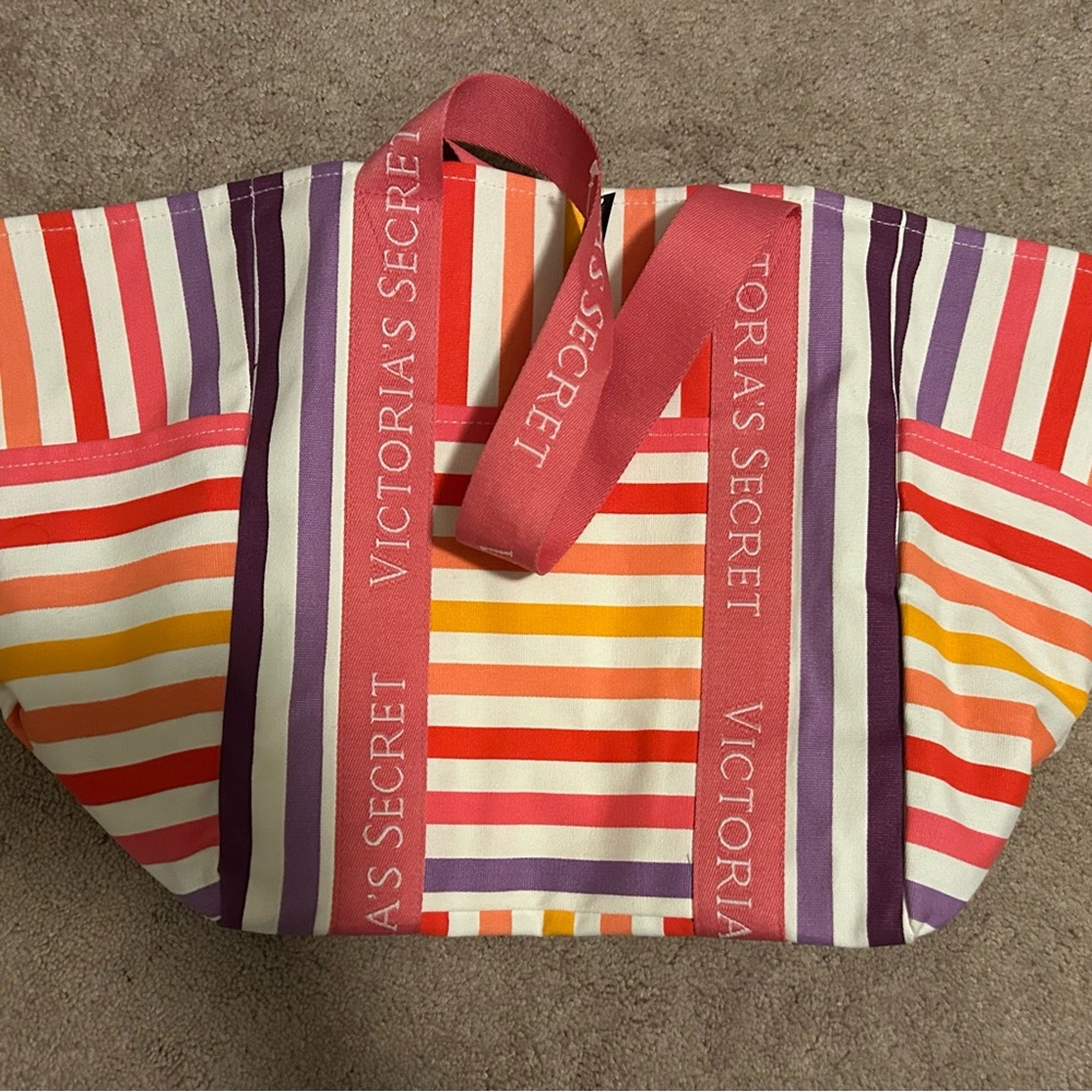 Victoria's Secret Striped Multicolor Tote Bag
